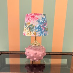 Bordlampe, lyserde bobler