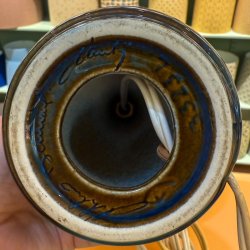 Sholm keramik, vintage, bordlampe