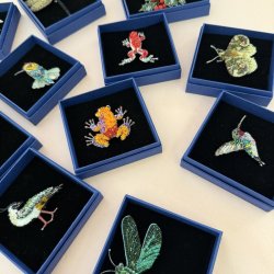 Trovelore Lapwing Bird broche