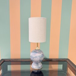 Nr 506 - Hndlavet lampeskrm i Offwhite eksklusiv hr