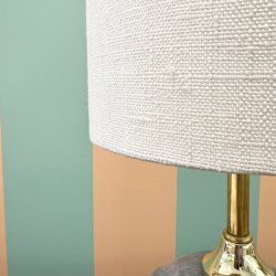 Nr 506 - Hndlavet lampeskrm i Offwhite eksklusiv hr