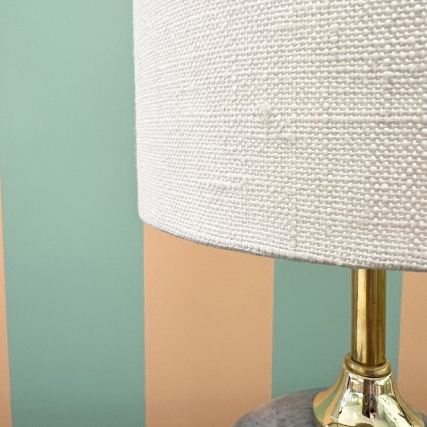 Nr 506 - Hndlavet lampeskrm i Offwhite eksklusiv hr
