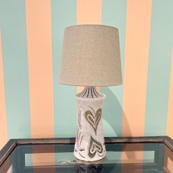 Nr 507 - Hndlavet lampeskrm i oliven eksklusiv hr