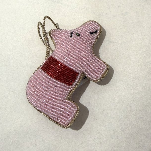 Julegris, perler