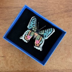 Madagascar sommerfugl broche