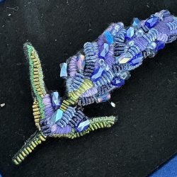 Lavender broche