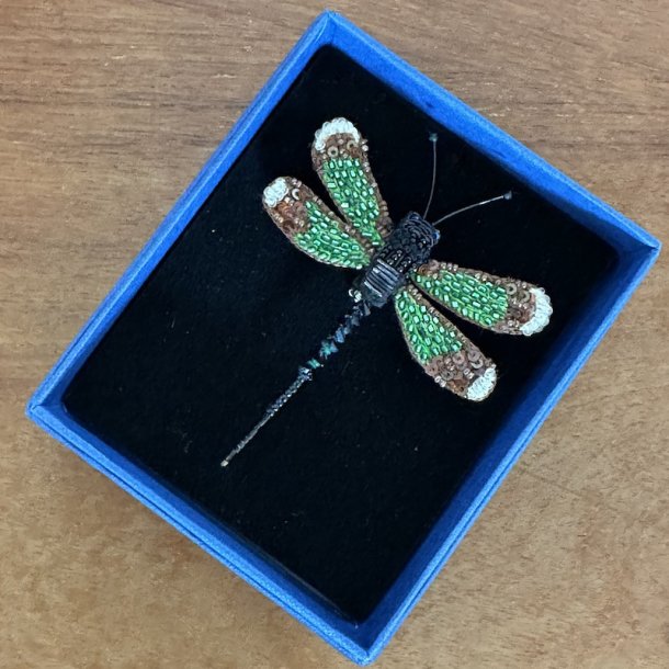 Banded guldsmed broche