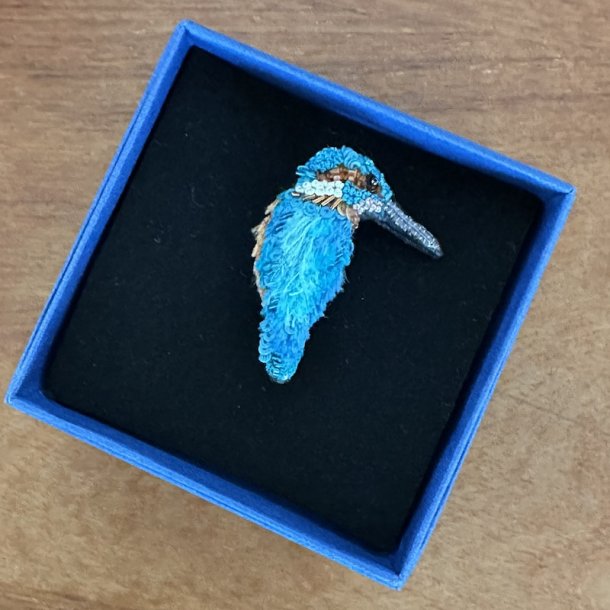 River Kingfisher broche