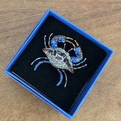 Maryland krabbe, broche