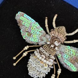 Pearl bee broche