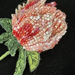Garden Peony broche