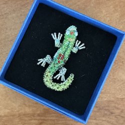 Day Gecko broche