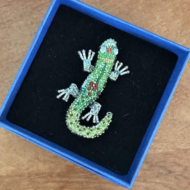 Day Gecko broche