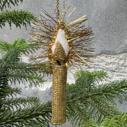 Julelys, shimmer gold