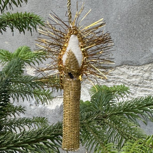 Julelys, shimmer gold