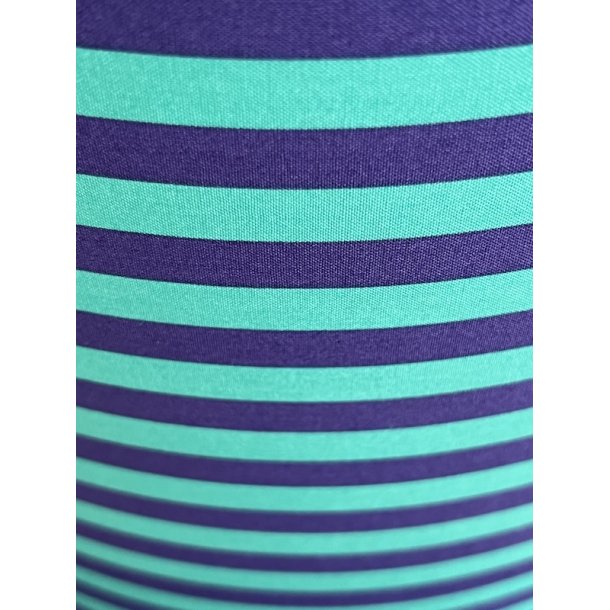 Nr 345 - Horisontal tent stripes lilla/grn