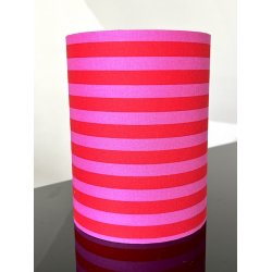 Nr 343 - Horisontal tent stripes rd/pink