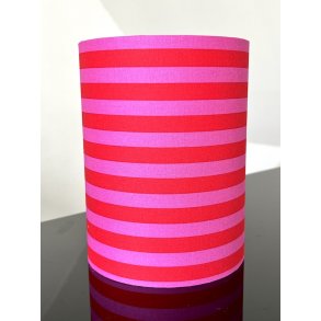 Nr 343 - Horisontal tent stripes rd/pink