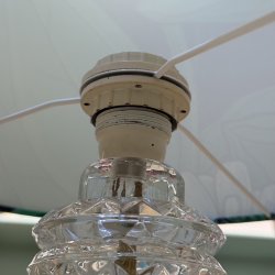 Bordlampe, glas, svensk