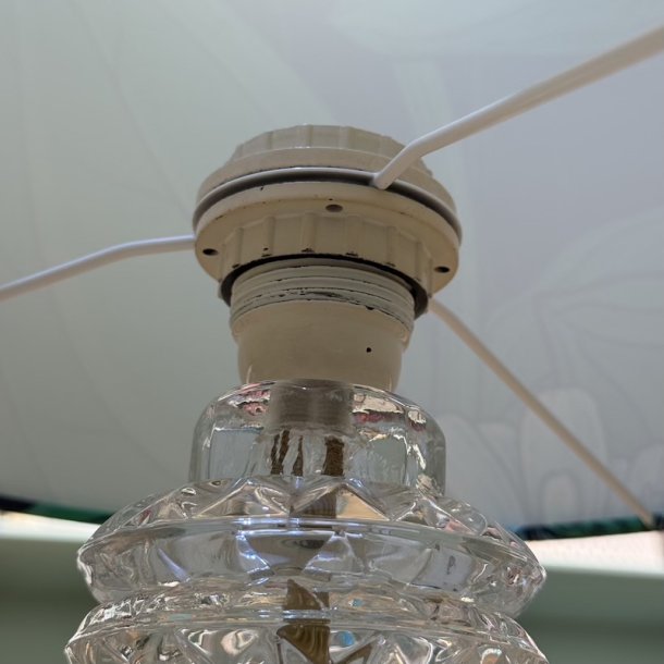 Bordlampe, glas, svensk
