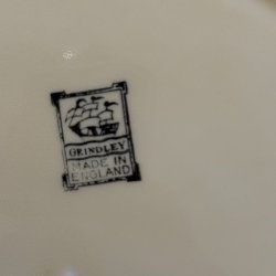 Vintage fade, beige m. blomst