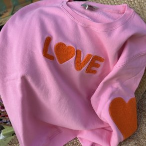 Love sweatshirt, aurora pink/orange
