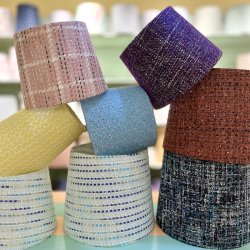 Empire lille, Chanel tekstil, lilla