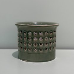 Urtepotte, grn, vintage