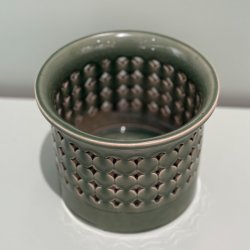 Urtepotte, grn, vintage