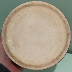 Urtepotte, grn, vintage