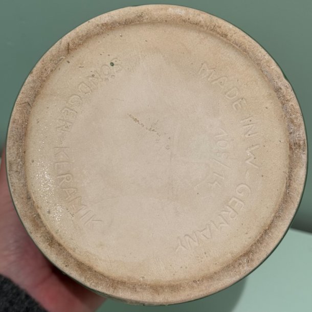 Urtepotte, grn, vintage