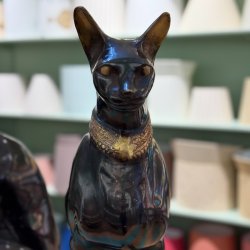 Egyptisk kat, messing