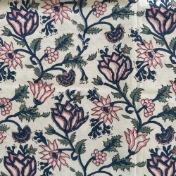 Dug, hvid/bl/lyserd, 2 strrelser