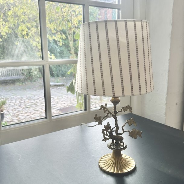 Bordlampe m hjort inkl skrm
