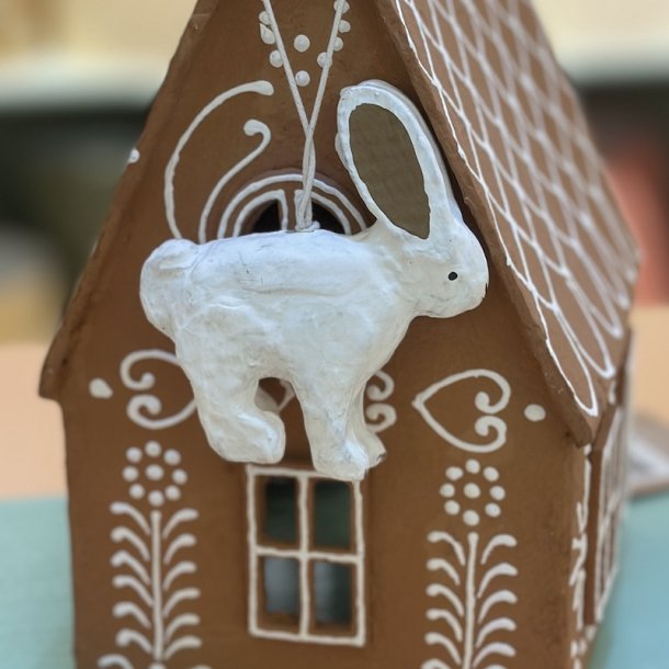 Hare m lange rer, hvid