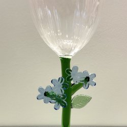 Vinglas, Lysebl blomst