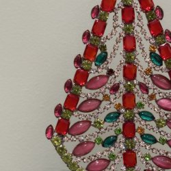 Stort rhinstens juletr nr 24