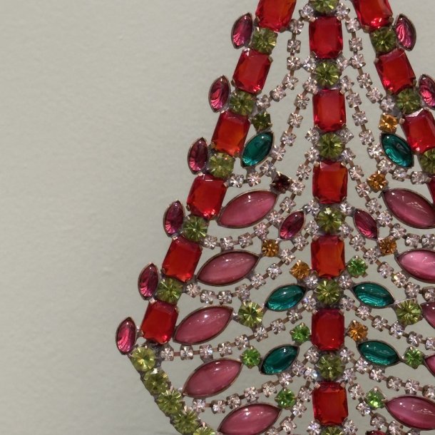 Stort rhinstens juletr nr 24