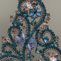 Stort rhinstens juletr nr 25