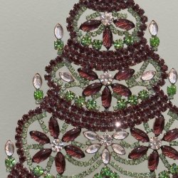 Stort rhinstens juletr nr 40