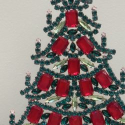 Stort rhinstens juletr nr 45