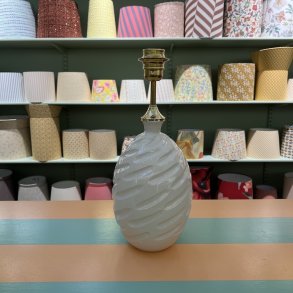 Bordlampe, Hvid m struktur