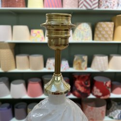 Bordlampe, Hvid m struktur