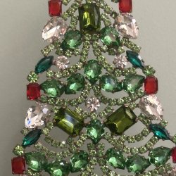 Stort rhinstens juletr nr 48