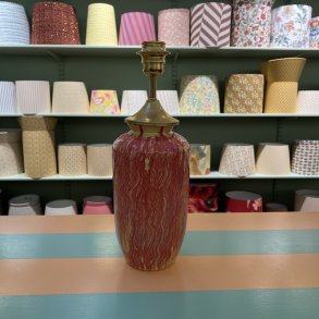 Bordlampe, gul/orange