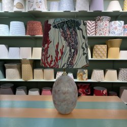 Bordlampe, Rosa marmor