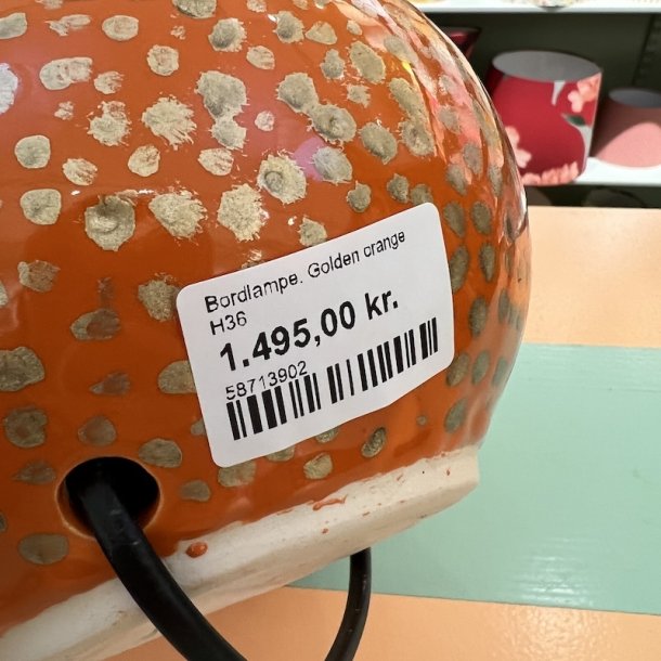 Bordlampe, Golden orange
