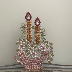 Stort rhinstens julelys