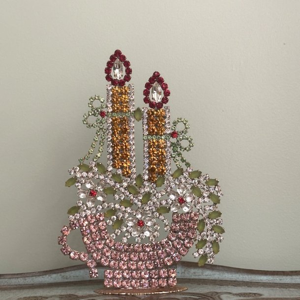 Stort rhinstens julelys