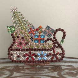 Stor rhinstens julekane